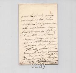Francisque Édouard BERTIER -Peintre- Lot de 3 lettres autographes signées 1870
