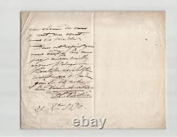 Francisque Édouard BERTIER -Peintre- Lot de 3 lettres autographes signées 1870