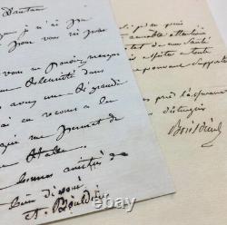 François- Adrien et Louis BOIELDIEU Lettres autographes signées (1812)