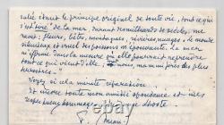 François Aman-Jean Lot de 2 lettres autographes signées à Pierre Lhoste 1963