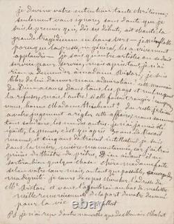 François BARRILLOT Lettre autographe signée + 1 manuscrit