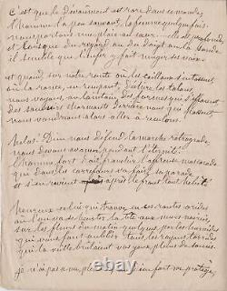 François BARRILLOT Lettre autographe signée + 1 manuscrit