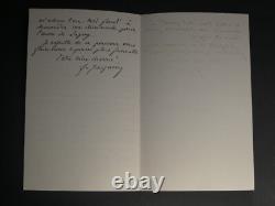 François JACQMIN -LETTRE AUTOGRAPHE SIGNÉE Oeuvres de Lagny-1886 2 pages