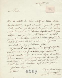 François-Jacques DELANNOY lettre autographe signée architecte mesure Paris