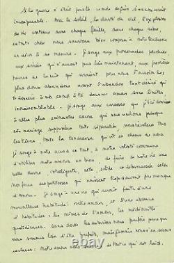François MITTERRAND Lettre autographe signée. 6 pages. Lettre de guerre. 1940