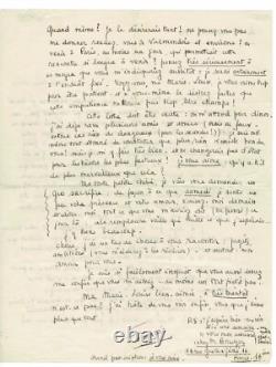 François MITTERRAND, amoureux. Rare lettre autographe signée de jeunesse. 1938