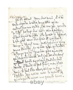 François-René de CHATEAUBRIAND / Lettre autographe signée / Le Génie / Sorel