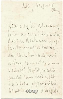 François-René de CHATEAUBRIAND / Lettre autographe signée / Saint-Malo / Grd Bey