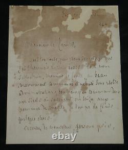 François René de Chateaubriand Rare lettre autographe signée 1827