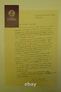 Françoise CHANDERNAGOR, lettre autographe signée à RASPAIL, brouillon