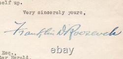 Franklin D. ROOSEVELT Lettre signée Washington, 25 mai 1914 États-Unis
