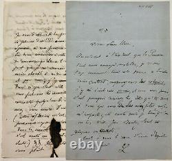 Franz LISZT Deux lettres autographes signées d'un proche de Liszt