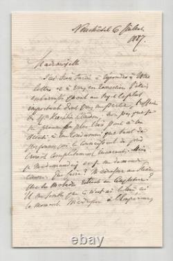 Frédéric Godet Lettre autographe signée Affaire Kochlin-Claudon 1887