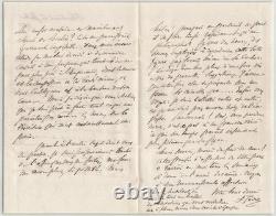 Frédéric Godet Lettre autographe signée Affaire Kochlin-Claudon 1887