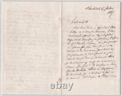 Frédéric Godet Lettre autographe signée Affaire Kochlin-Claudon 1887
