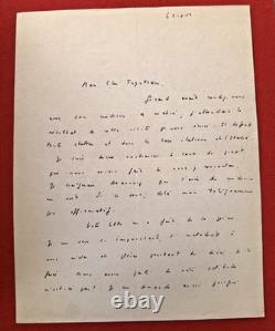 Fz20-nicole À Trystan Lettre Autographe Signée 1952 Correspondance Intime