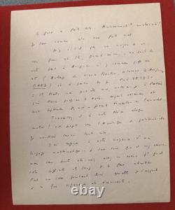 Fz20-nicole À Trystan Lettre Autographe Signée 1952 Correspondance Intime