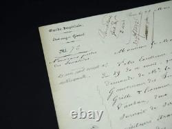 GARDE IMPERIALE lettre manuscrite signée à Canrobert Exposition Universell