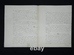 GARDE IMPERIALE lettre manuscrite signée à Canrobert Exposition Universell