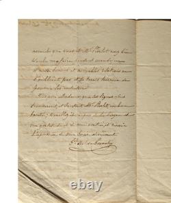 GROUCHY Emmanuel Marquis de, lettre autographe signée Général Marquis de Grouchy
