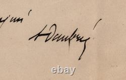 Gabriel Auguste Daubrée Lettre autographe signée à Monsieur Duclaux 1883
