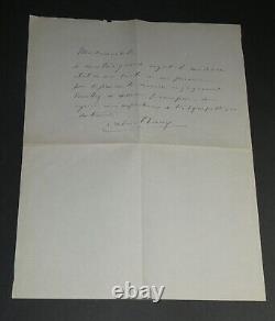 Gabriel FAURÉ Compositeur, LETTRE AUTOGRAPHE SIGNÉE Santé médiocre de sa tante