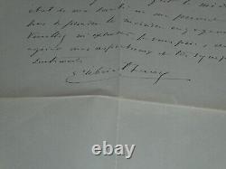 Gabriel FAURÉ Compositeur, LETTRE AUTOGRAPHE SIGNÉE Santé médiocre de sa tante