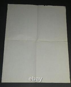 Gabriel FAURÉ Compositeur, LETTRE AUTOGRAPHE SIGNÉE Santé médiocre de sa tante