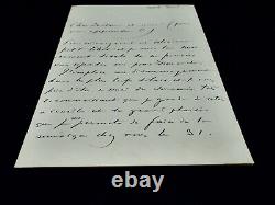 Gabriel Fauré Compositeur Lettre Autographe Signée A De Fleury 1898