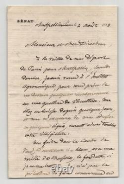 Gaston Bazille Longue lettre autographe signée de 6 pages 1885