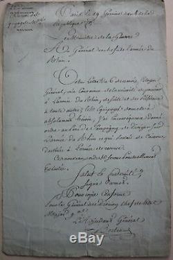 General Bertrand Lettre Autographe Signee Revolution 1800