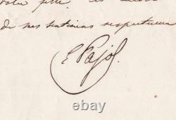 Général Comte Charles Pajol Lettre autographe signée Versailles 1876