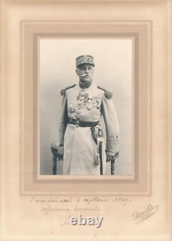 Général DEVANLAY Tunis Lettre autographe signée photographie signée à L. ATTAF