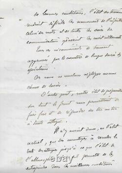 Général Robert NIVELLE Lettre autographe signée Première guerre mondiale