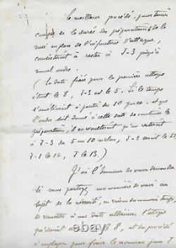 Général Robert NIVELLE Lettre autographe signée Première guerre mondiale