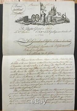 Général de Beurnonville -Intéressant lettre autographe signée au ministre Guerre