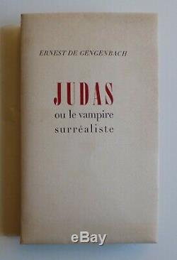 Gengenbach JUDAS Le Vampire surréaliste 1/50 pur fil signé + lettres autographes