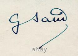 George SAND Lettre autographe signée