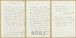 George Sand (1804-1976) Belle lettre autographe signée 3 pages Nohant 1867