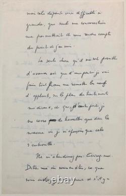 Georges BATAILLE Lettre autographe signée sur Les Larmes d'Eros