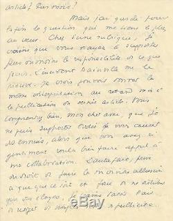 Georges BERNANOS Lettre autographe signée