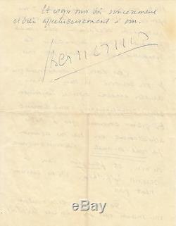 Georges BERNANOS Lettre autographe signée