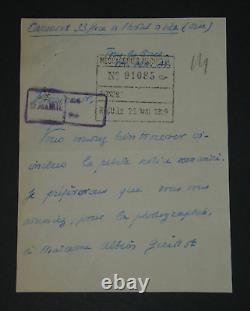 Georges BERNANOS Lettre autographe signée à Hachette, 1929, 2 pages