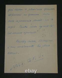 Georges BERNANOS Lettre autographe signée à Hachette, 1929, 2 pages