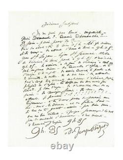 Georges BIZET / Lettre autographe signée / Orgue / Musique / Représentation