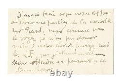 Georges BRAQUE / Lettre autographe signée / Peinture / Cubisme / Occupation