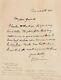 Georges Clemenceau Rare Lettre Autographe Signée En Anglais