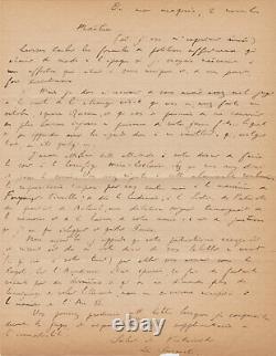 Georges DE LA FOUCHARDIÈRE Lettre autographe signée à Maurice GARÇON RARE