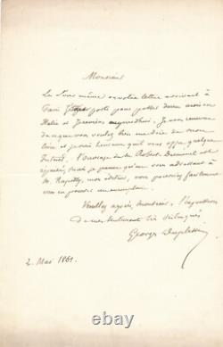 Georges DUPLESSIS 2 lettres autographes signées Hamilton Gavin et Lady