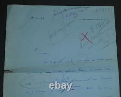 Georges FRIEDMANN LETTRE AUTOGRAPHE SIGNÉE AU COURRIER DE LA PRESSE, 1939